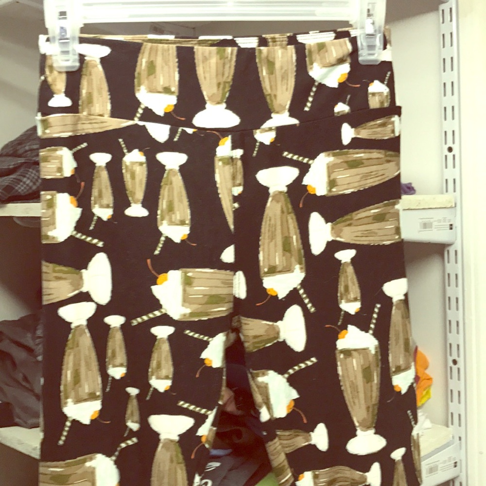 LulaRoe OS Chocolate Milkshake Leggings